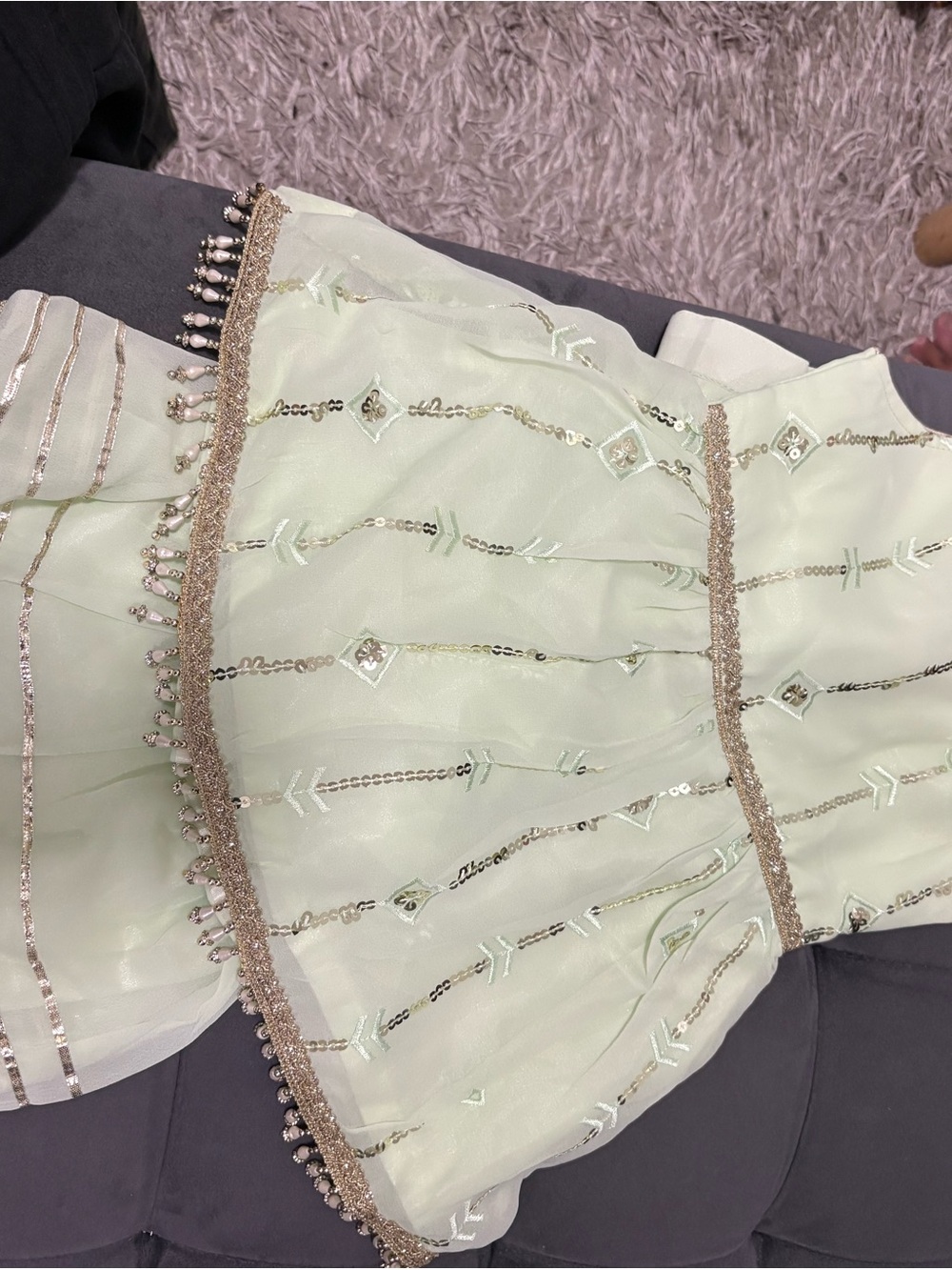 Light green Punjabi dress